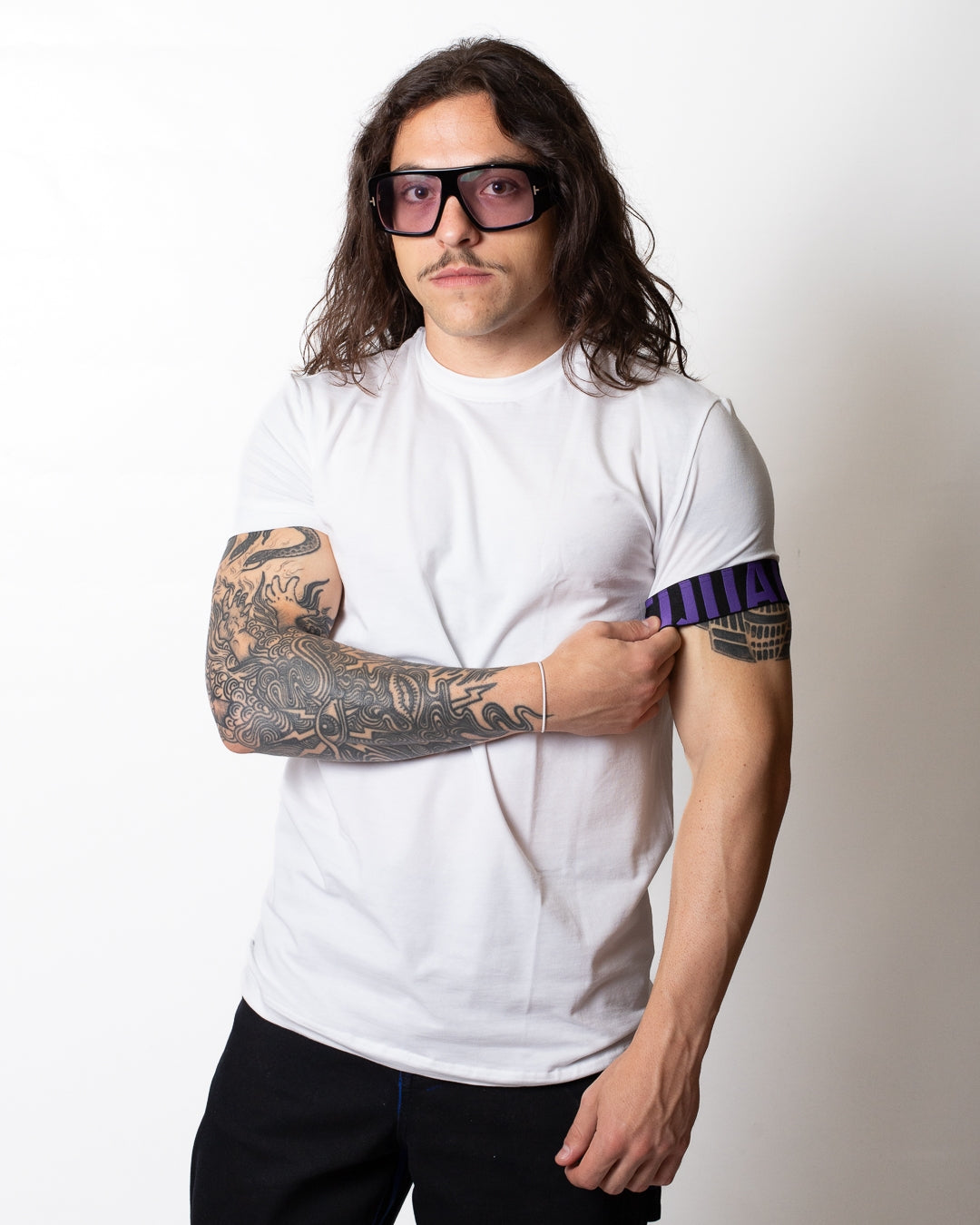 T-Shirt Dsquared2 con fascia logata sulla manica