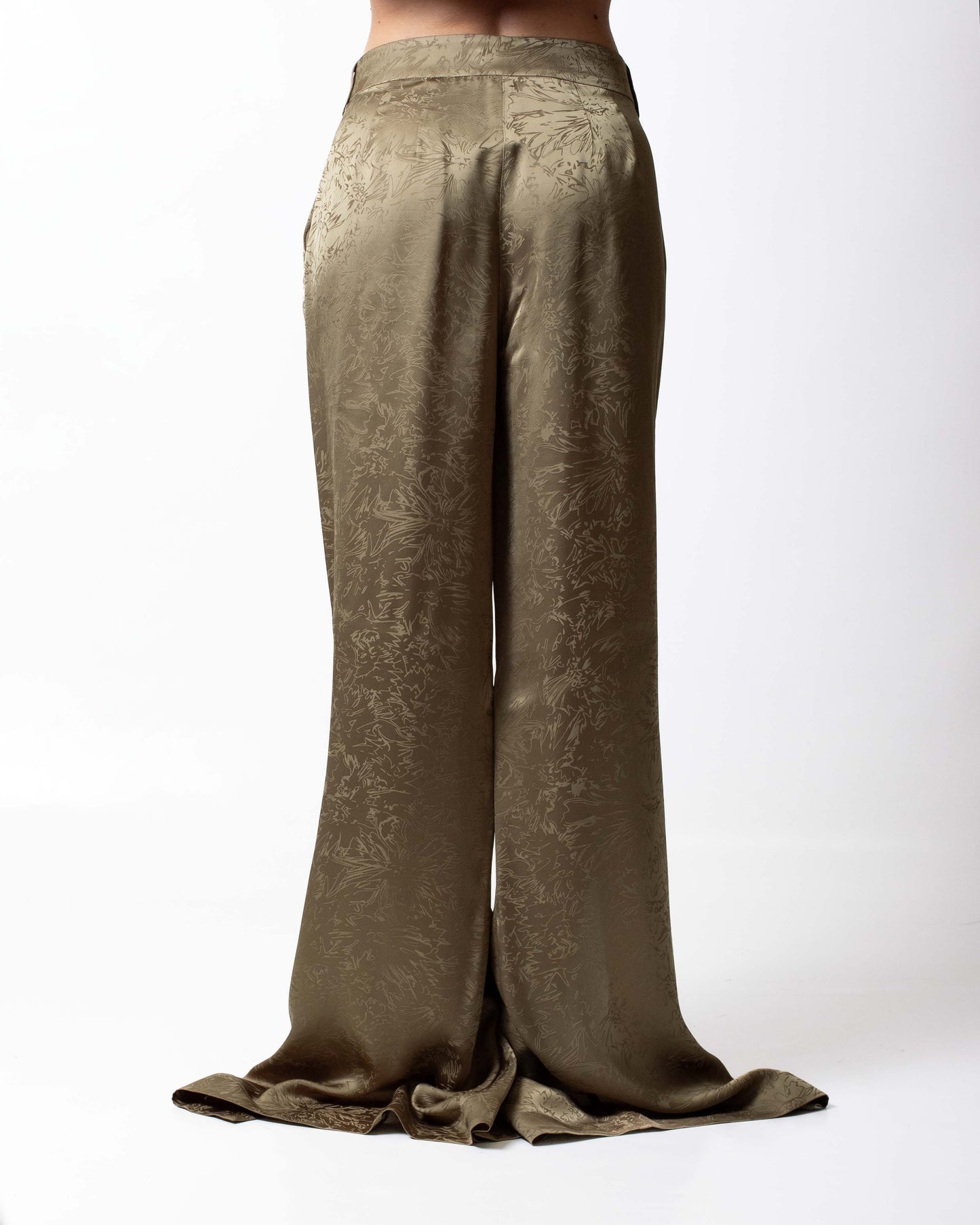 Pantalone Nenette svasato con stampa jacquard donna