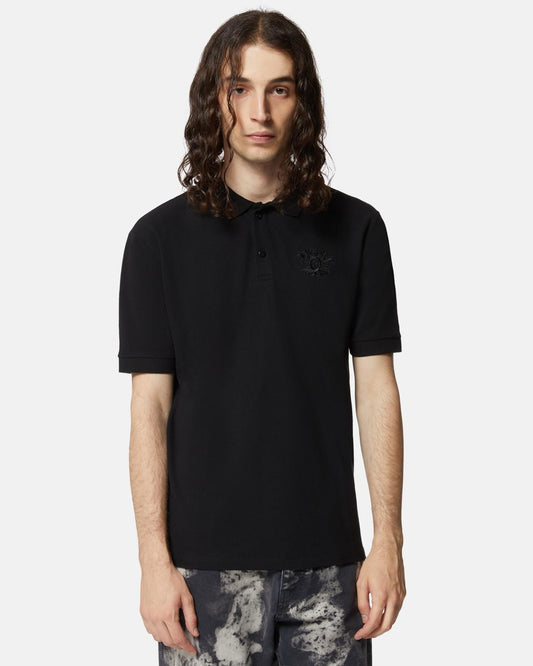 Polo John Richmond con ricamo logato uomo