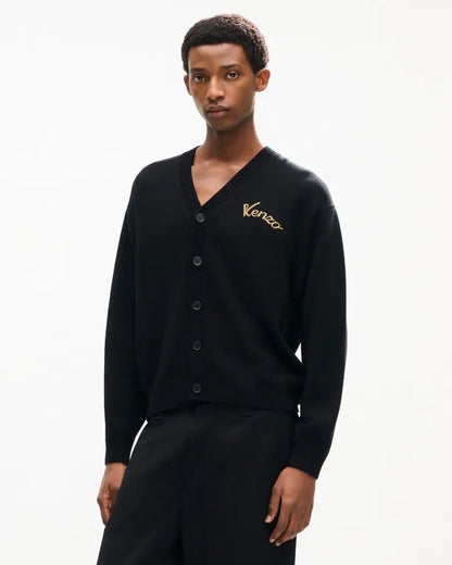 Cardigan Kenzo Paris in lana con grafica di perline luminose