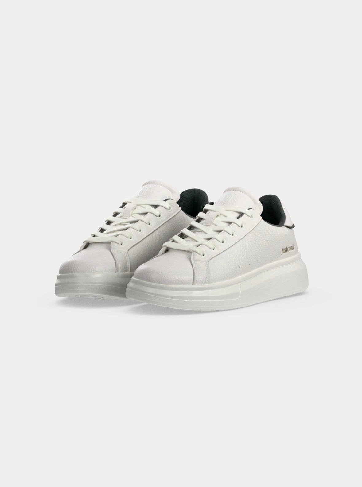 Sneakers Just Cavalli in pelle martellata "Fondo Ursa" uomo
