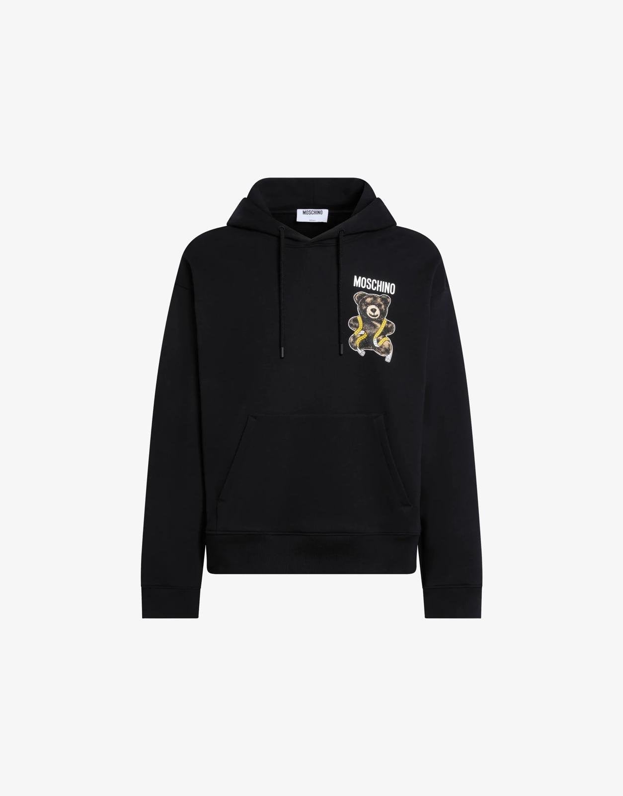 Felpa Moschino con cappuccio "Teddy Bear Print" uomo