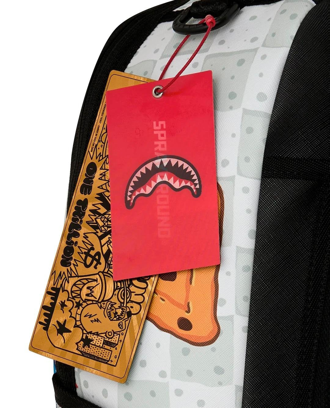 Zaino Sprayground bianco SESAME STREET COOKIE MONSTER SHARK BACKPACK