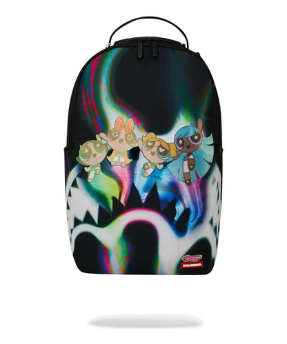 Zaino Sprayground nero POWERPUFF GIRLS RAINBOW HOLO SHARK BACKPACK