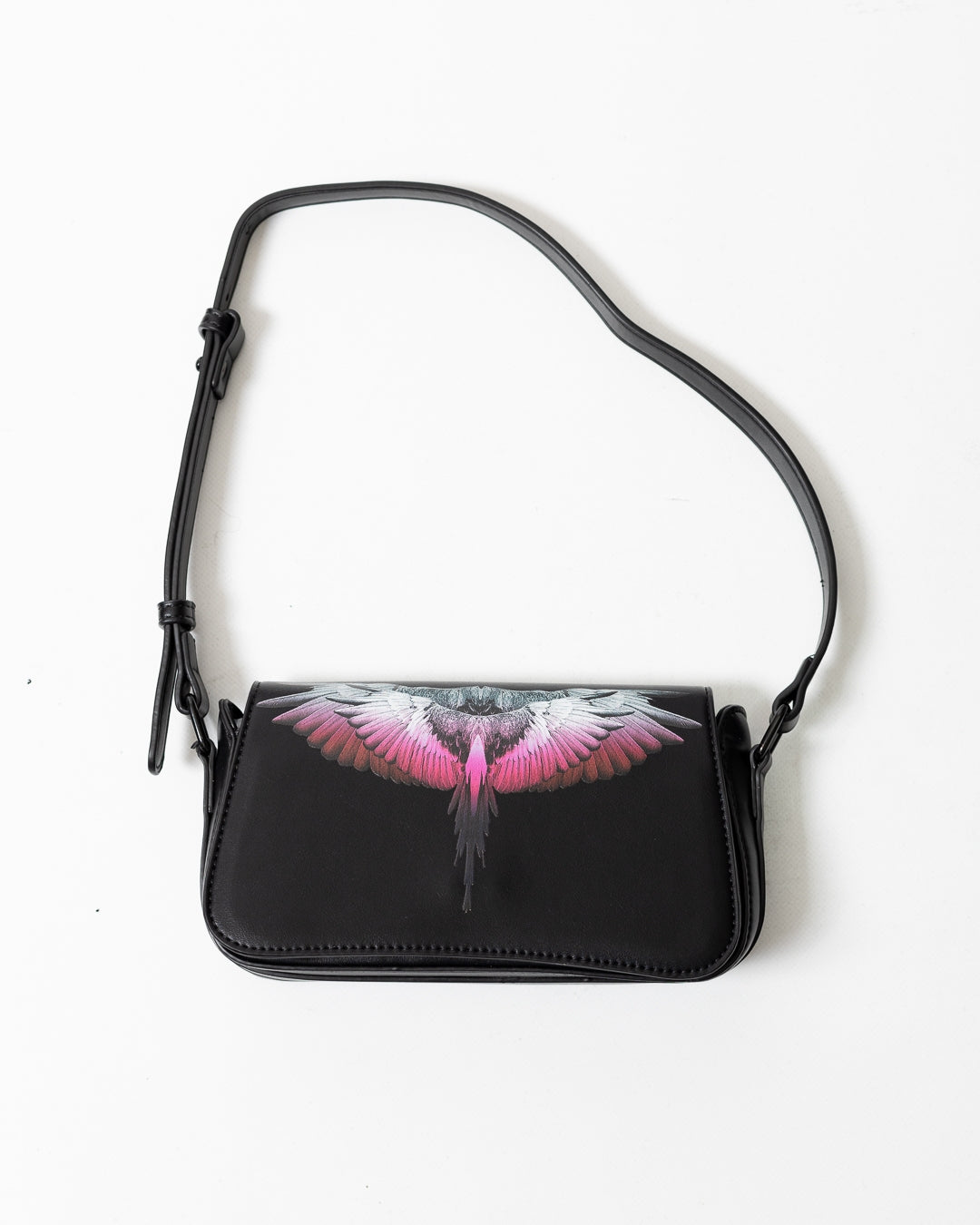 Tracolla Marcelo Burlon in ecopelle "Icon Wings Pink"