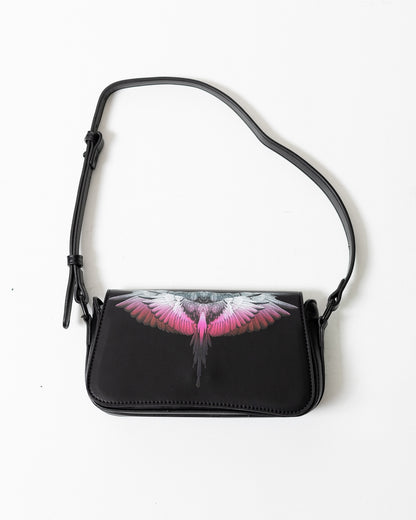Tracolla Marcelo Burlon in ecopelle "Icon Wings Pink"