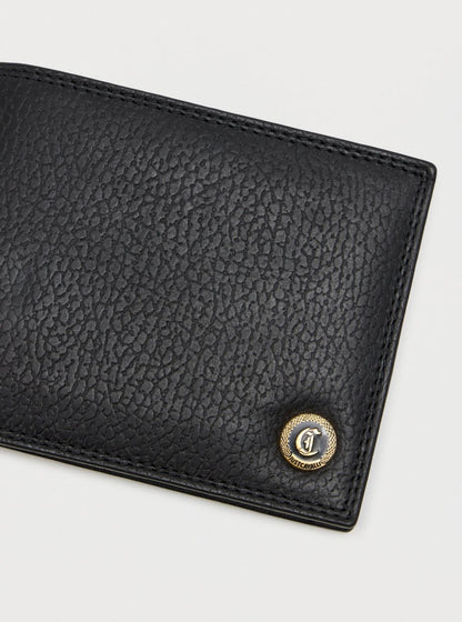 Portafoglio Just Cavalli "Gothic Stud" in pelle granulata uomo