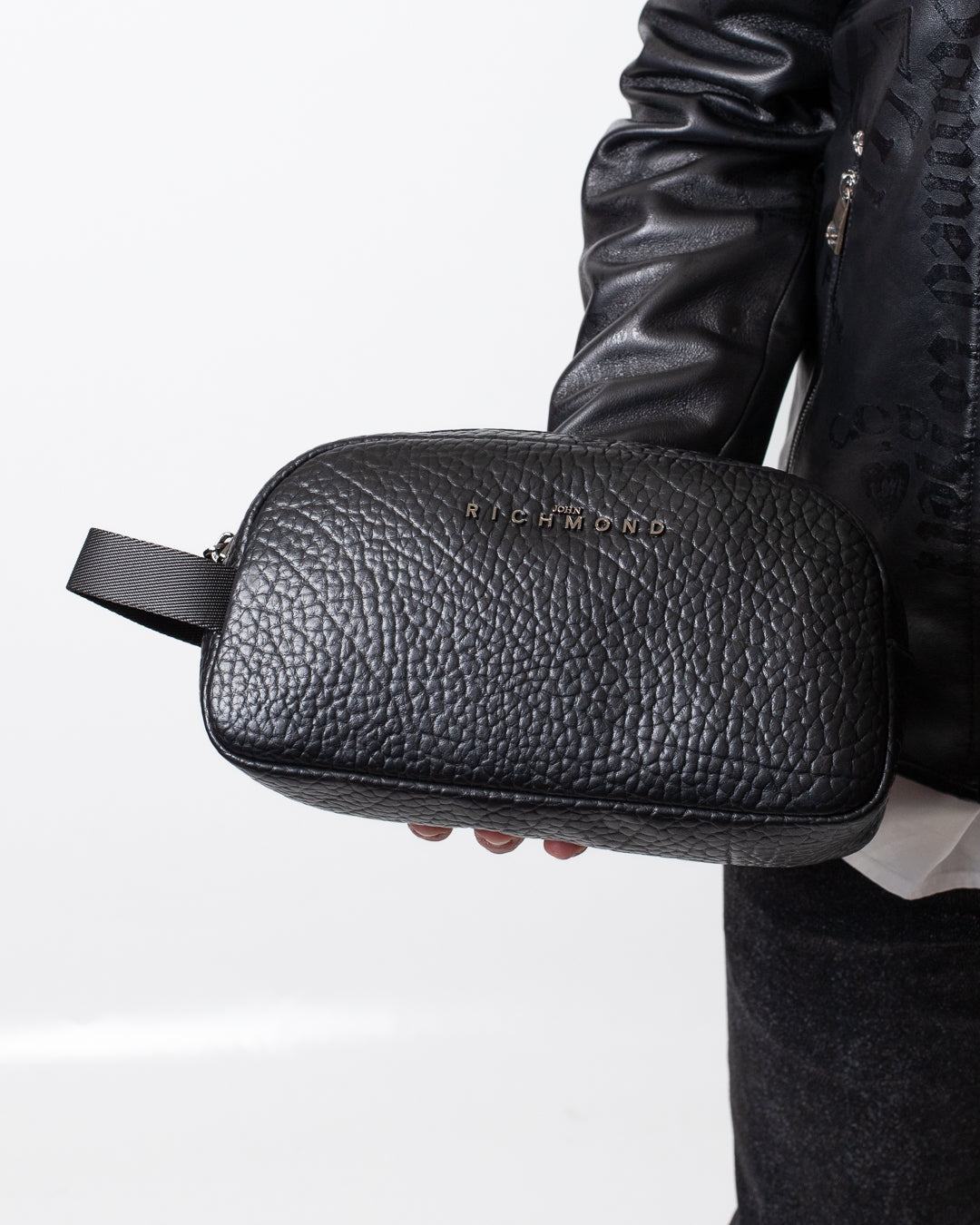 Pochette John Richmond in ecopelle uomo