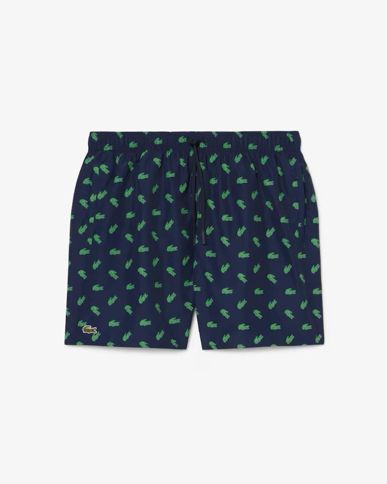 Boxer mare Lacoste con logo all-over uomo