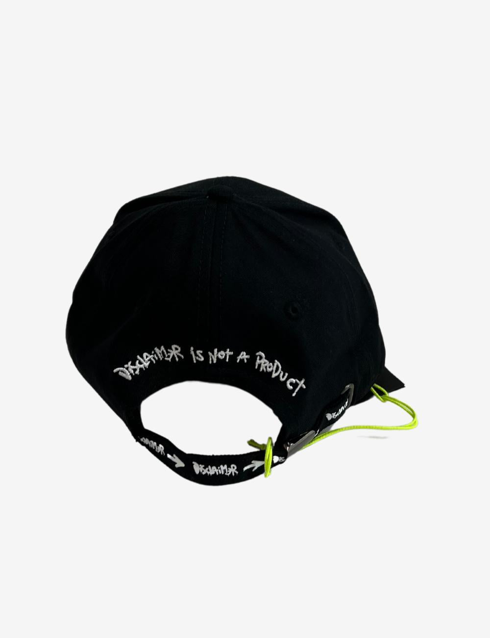 Cappello Disclaimer con visiera e logo ricamato