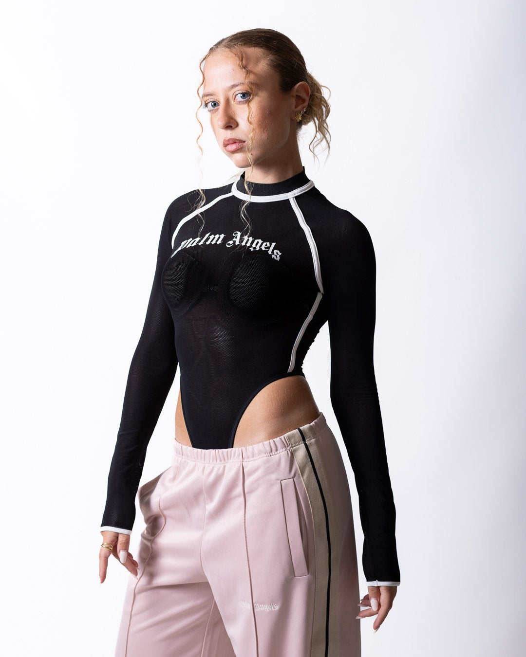 Body Palm Angels "Curved Logo" donna