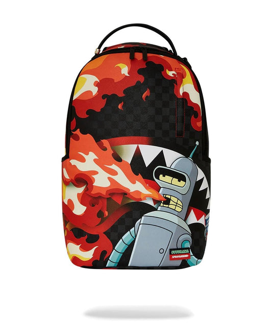 Zaino Sprayground nero Bender fire drama  dlxv backpack