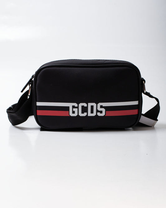Tracolla GCDS in nylon "Logo Stripes"