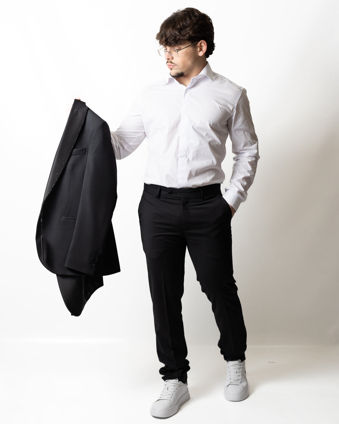 Abito Daniele Alessandrini "Sartoria" con strass uomo