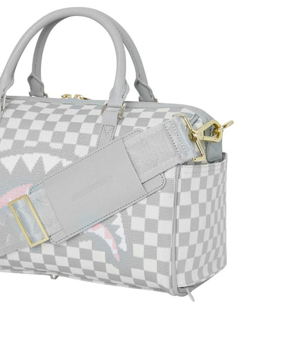 Borsa Sprayground bianco Knit sharks in paris cream  mini duffle