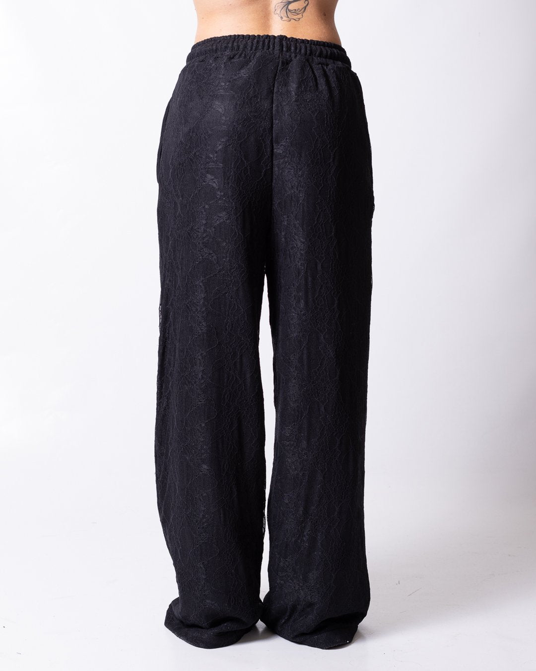 Pantalone Disclaimer con dettaglio in pizzo donna