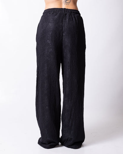 Pantalone Disclaimer con dettaglio in pizzo donna