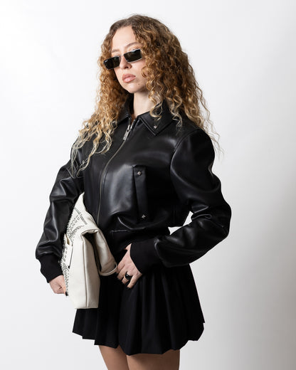 Borsa John Richmond in pelle con borchie e gioielli donna