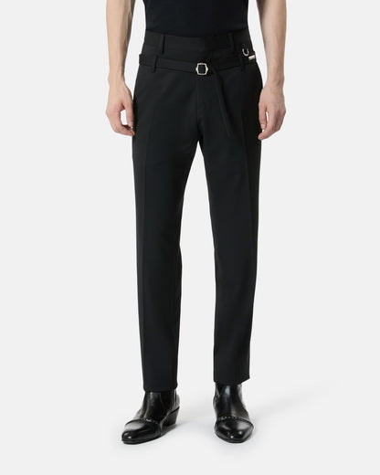 Pantalone John Richmond chino in lana con cinta uomo
