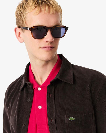 Camicia Lacoste regular fit effetto velluto uomo
