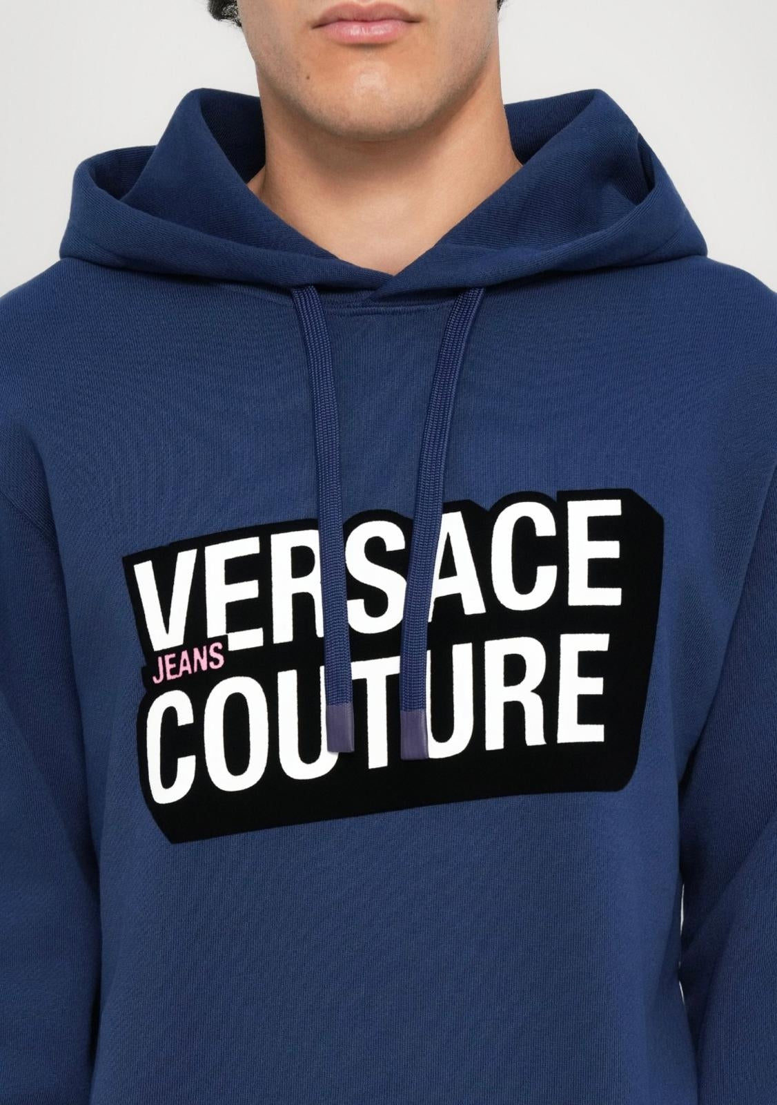 Felpa Versace Jeans Couture "Fleece Logo Square" uomo