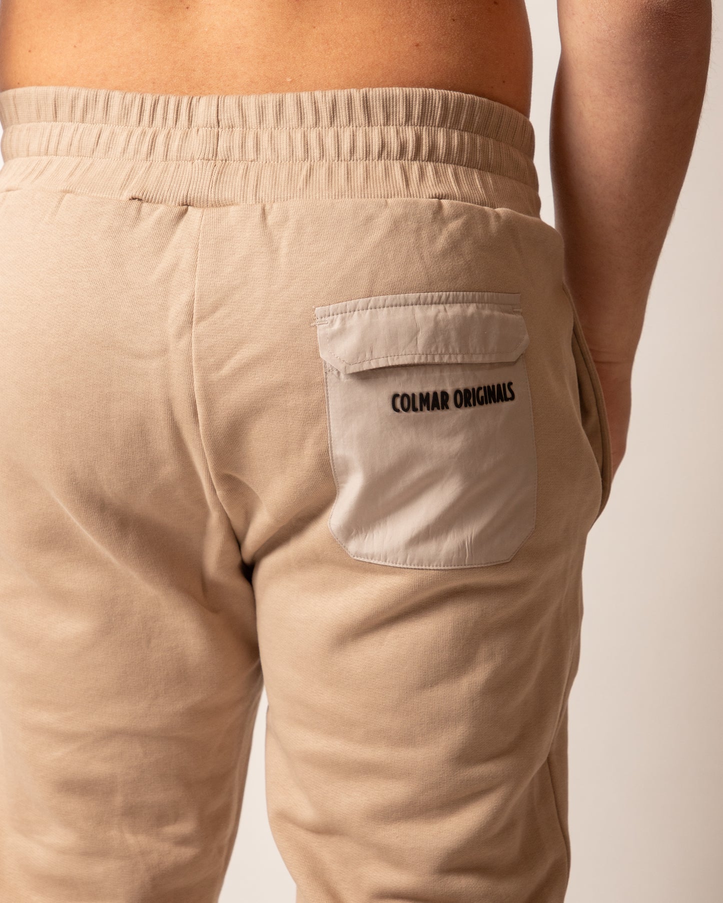 Pantalone Colmar in felpa con tasca in nylon uomo