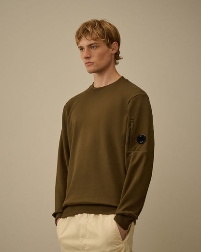 Felpa C.P. Company girocollo "Diagonal Raised" uomo