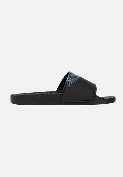 Ciabatte Marcelo Burlon in gomma "Icon Wings Royal" uomo