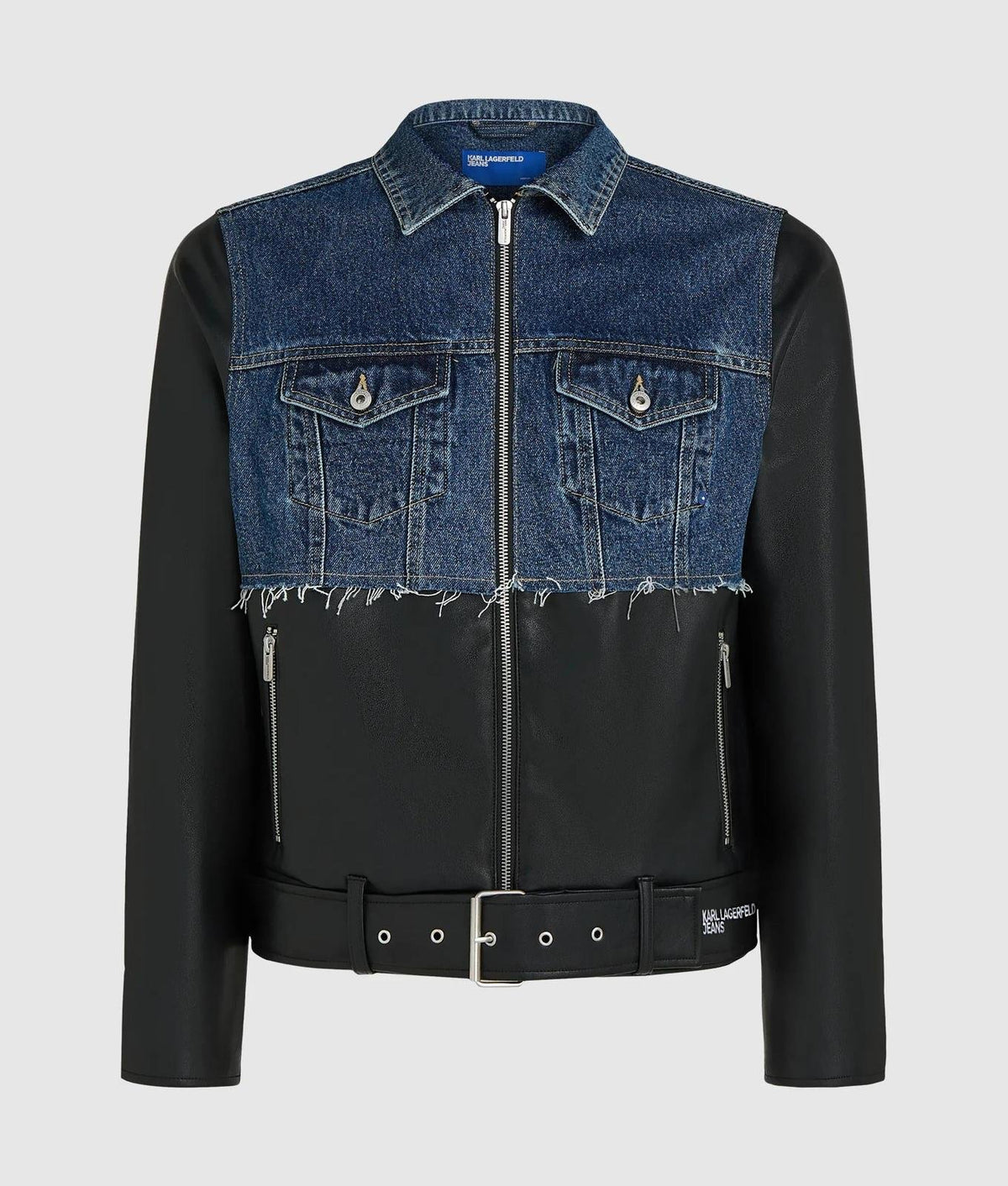 Giubbtto Karl Lagerfeld Jeans in denim ed ecopelle