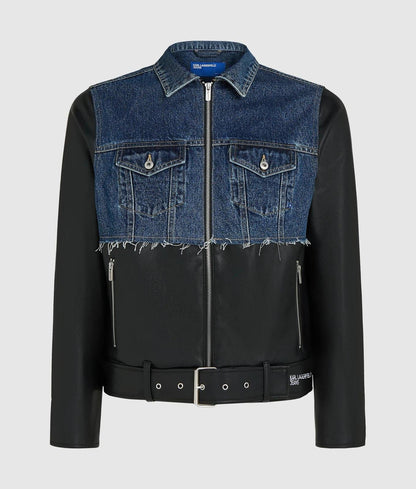 Giubbtto Karl Lagerfeld Jeans in denim ed ecopelle