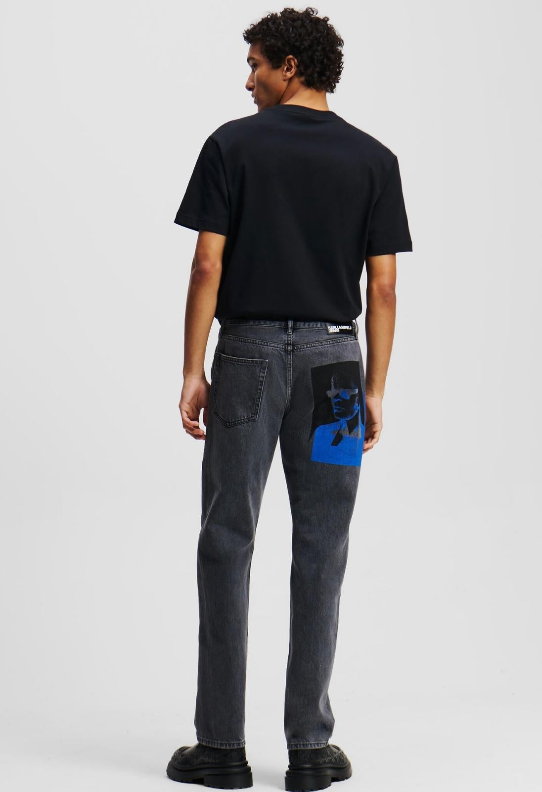 Jeans Karl Lagerfeld Jeans straight con stampa Karl uomo