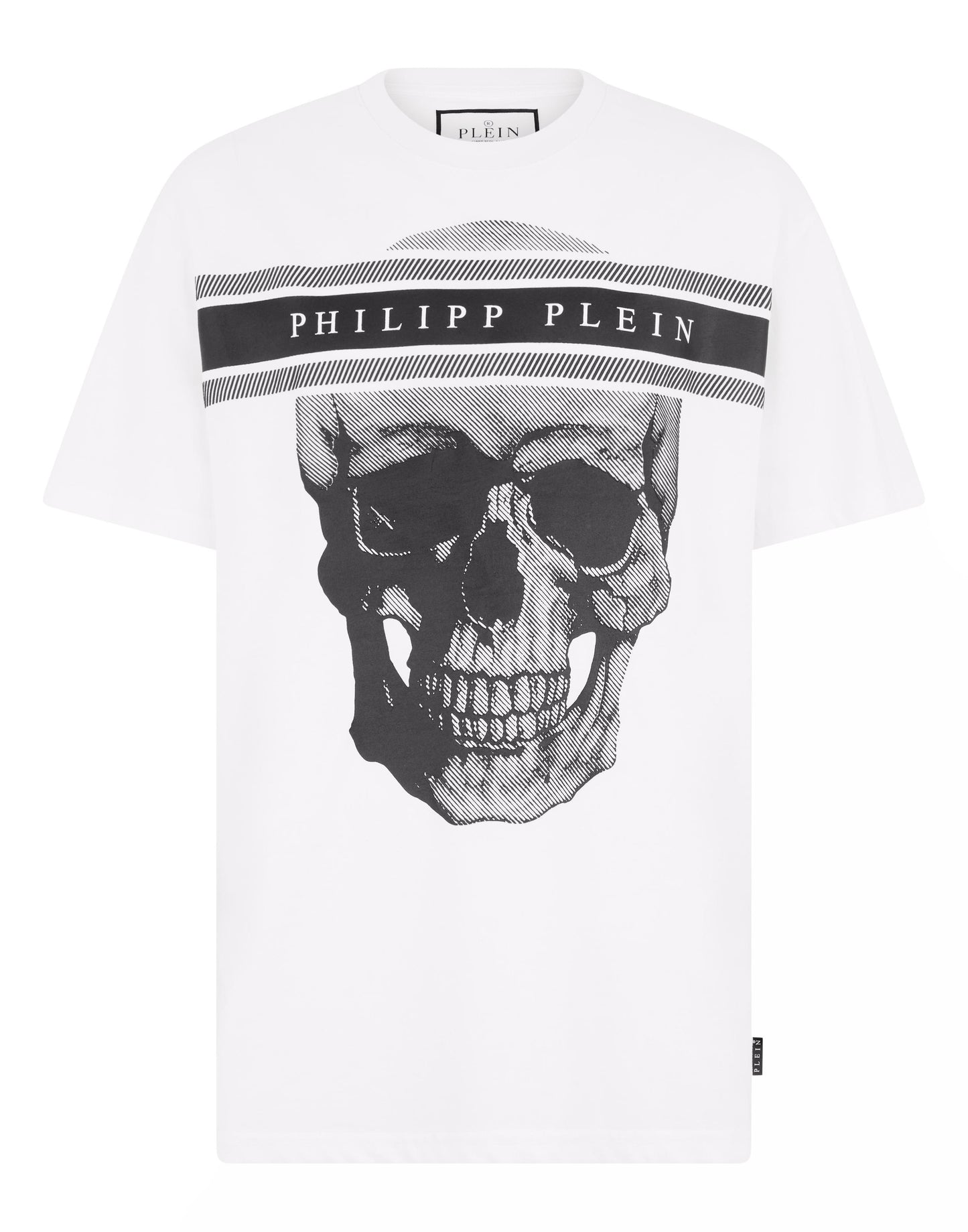 T-Shirt Philipp Plein con stampa Skull logo line