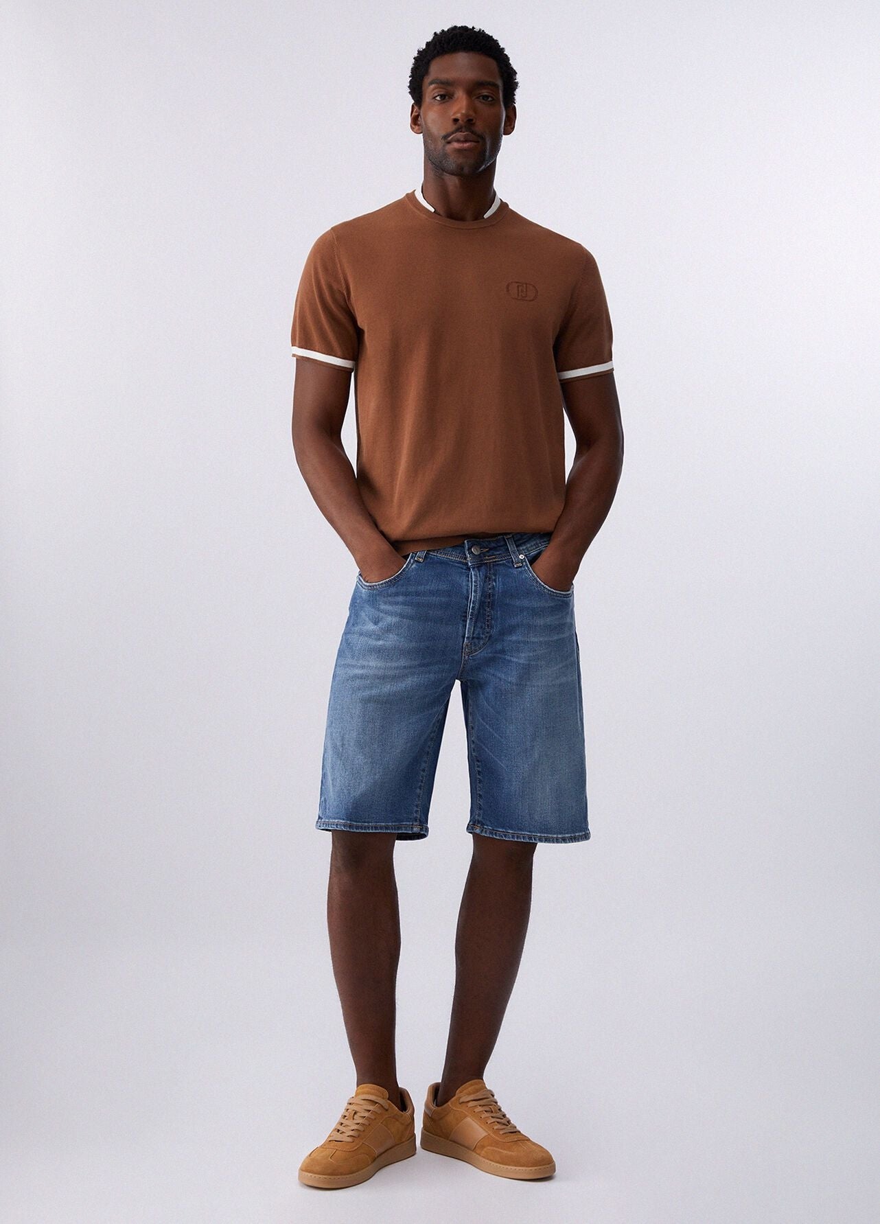 T-Shirt Liu Jo in maglia con colletto uomo