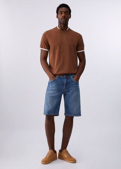 T-Shirt Liu Jo in maglia con colletto uomo