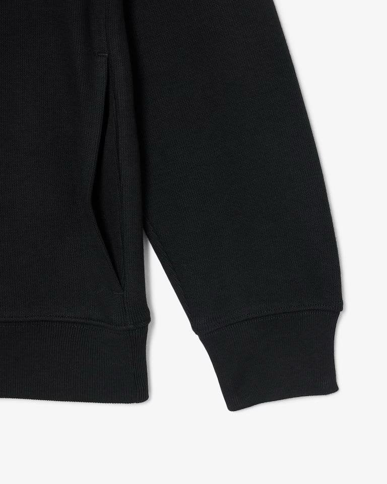 Felpa Lacoste mezza zip con logo ricamato