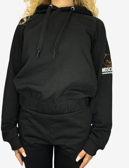 Felpa Moschino Underwear con cappuccio e logo Teddy Bear donna