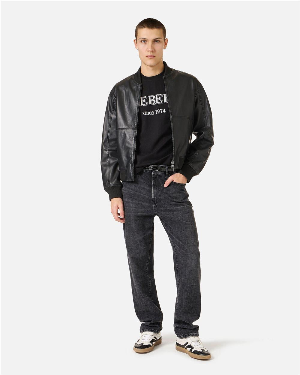 T-Shirt Icebrg con logo frontale stampato e ricamato