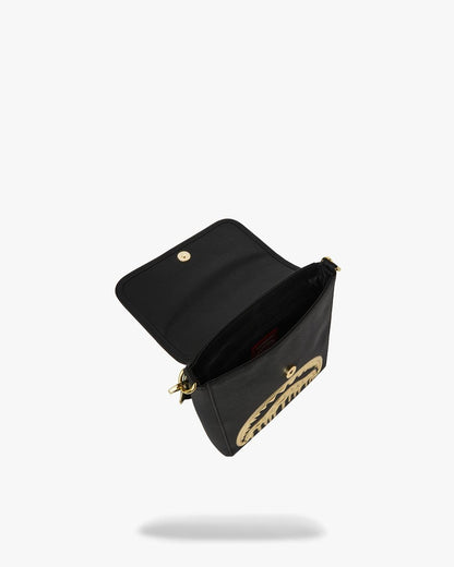 Tracolla Sprayground nero "GOLD AND DANGEROUS MESSENGER BAG"
