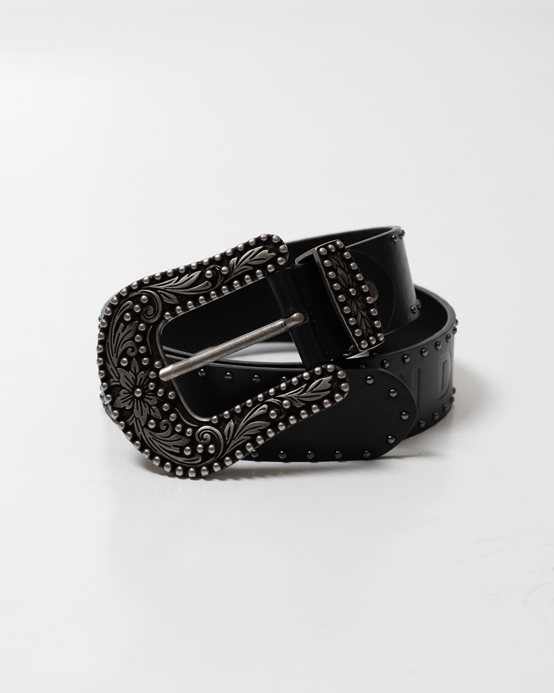 Cintura Richmond X in pelle con borchie