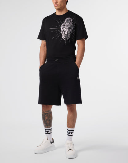 Bermuda Philipp Plein con logo basic applicato 