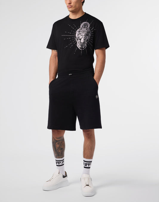 Bermuda Philipp Plein con logo basic applicato 