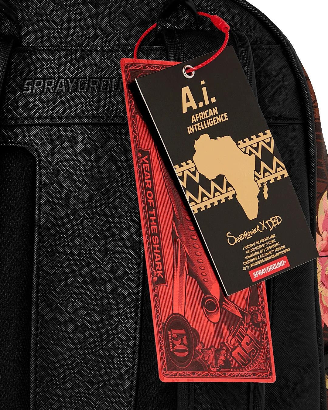 Zainetto Sprayground marrone "AI Henny floral savage backpack"