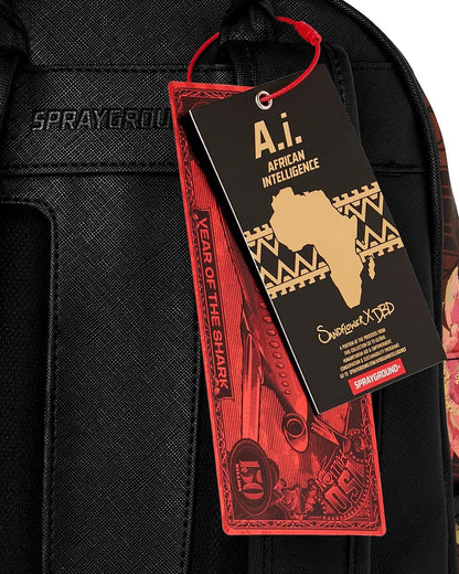 Zainetto Sprayground marrone "AI Henny floral savage backpack"