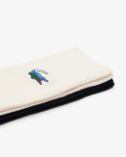 Calze Lacoste in spugna con logo multicolor