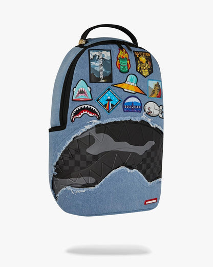 Zaino Sprayground denim "DENIM TEAR 3 AM PATCHES BACKPACK"