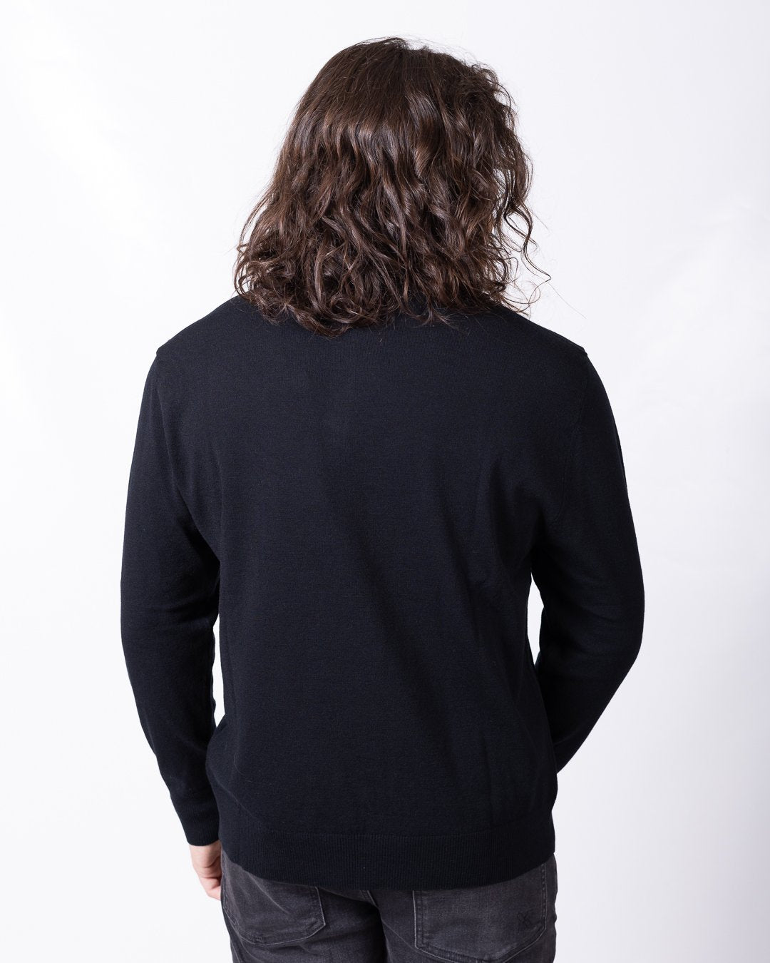 Maglia polo C.P. Company in lana vergine con lente