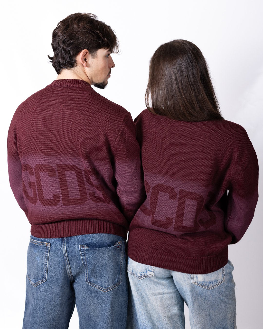 Maglia GCDS in lana con stampa e logo