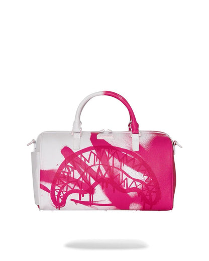 Borsa Sprayground bianco pink vandal  mini duffle