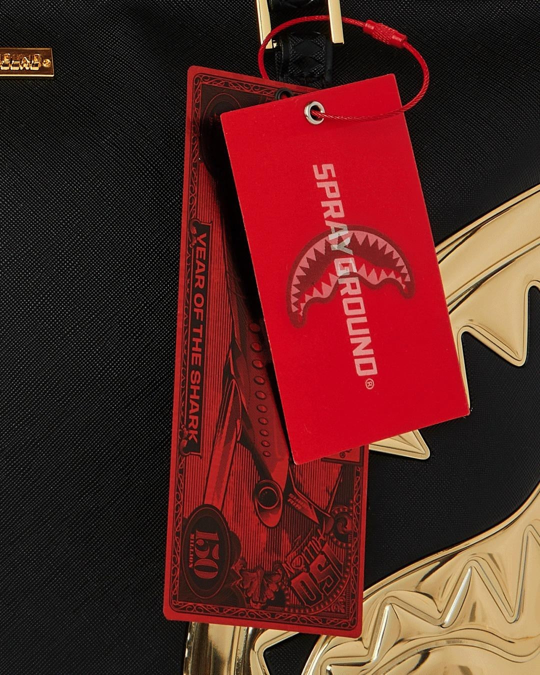 Borsa Sprayground nero "GOLD AND DANGEROUS TOTE"