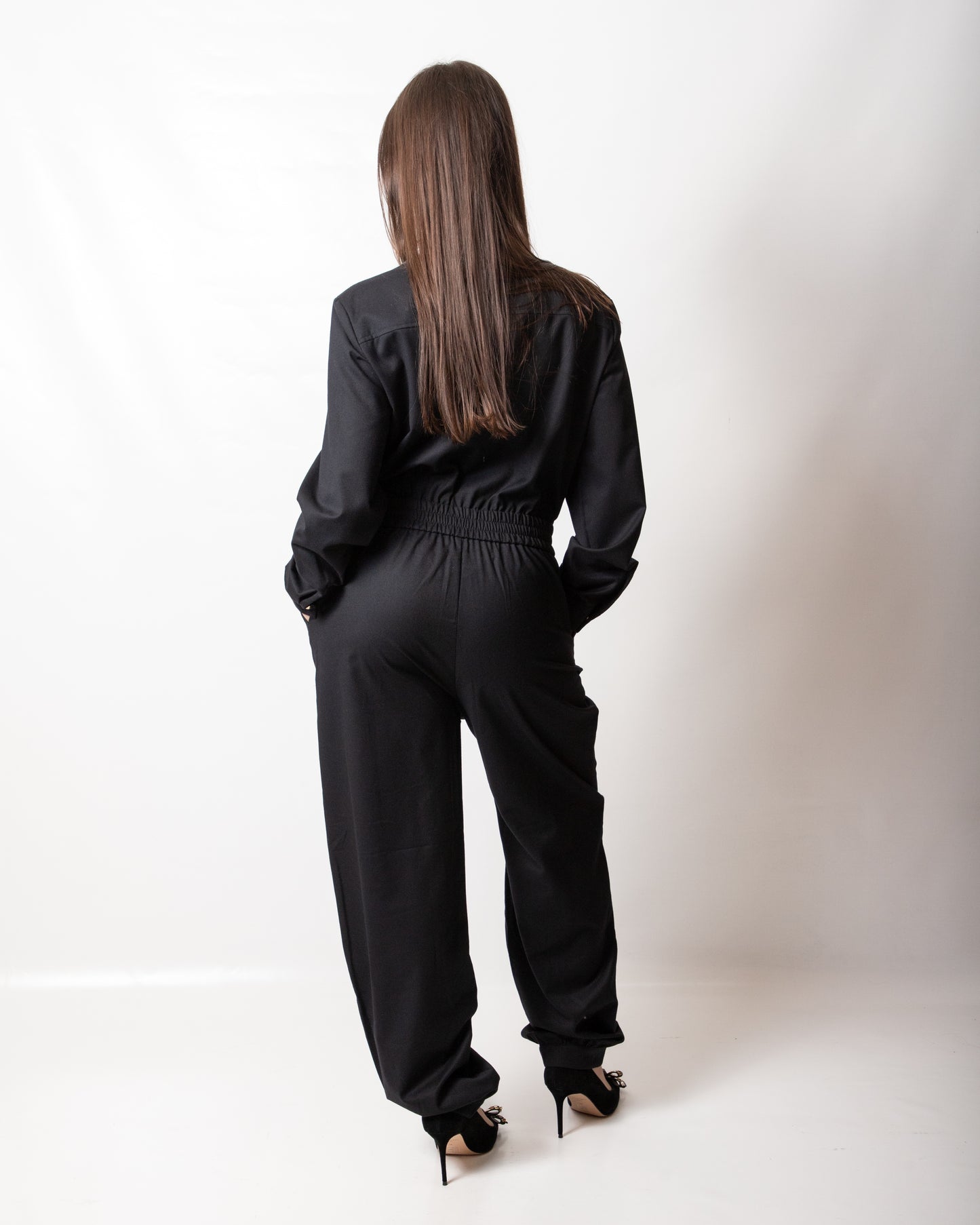 Tuta jumpsuit Nenette in misto lana donna